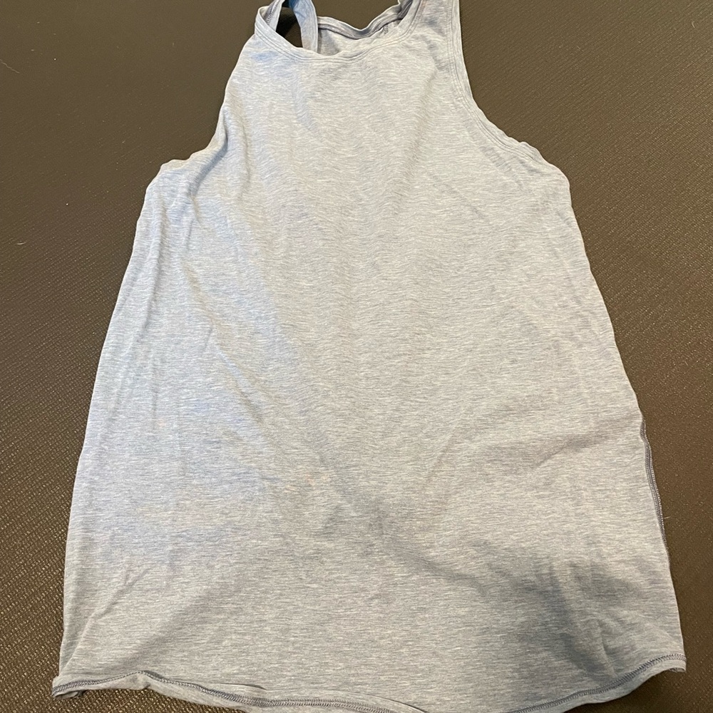 Lululemon light blue tie back tank